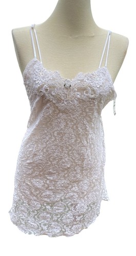 Delicates white lace chemise - delicates,